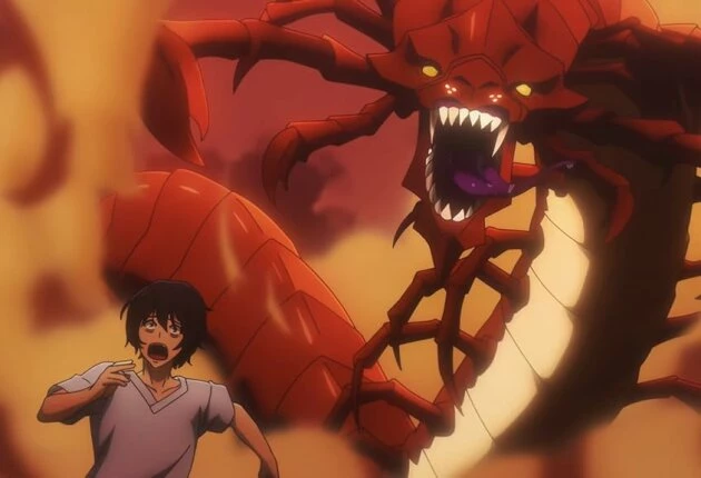 Кадр из аниме Поднятие уровня в одиночку