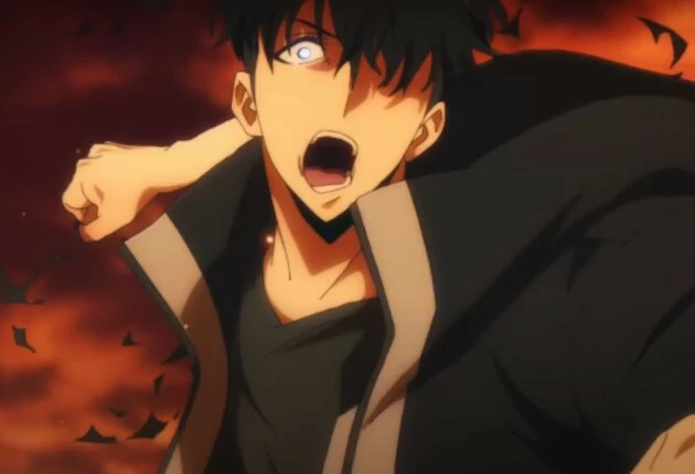 Кадр из аниме Поднятие уровня в одиночку