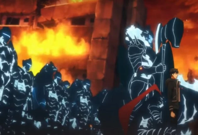 Кадр из аниме Поднятие уровня в одиночку