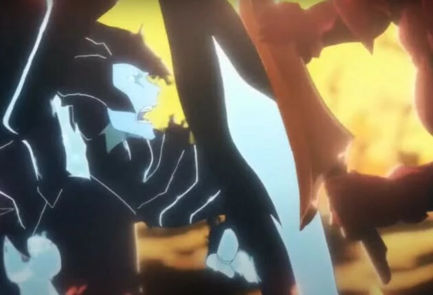 Кадр из аниме Поднятие уровня в одиночку